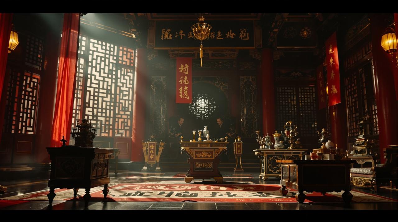 满江红 - 悬疑电影播放封面，导演张艺谋，主演沈腾 / 易烊千玺 / 张译
